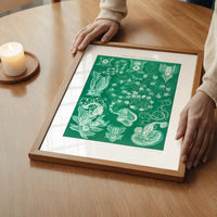 Algae Vintage Antique Green Print
