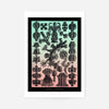 Corals Pink And Green Antique Print