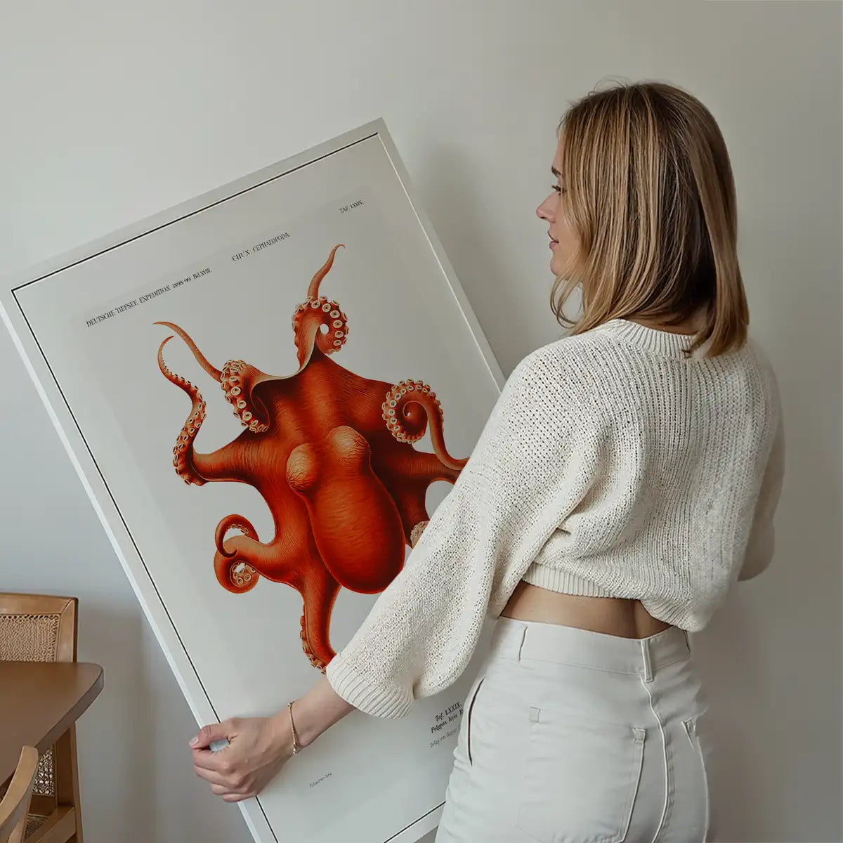 Octopus Vintage Antique Print