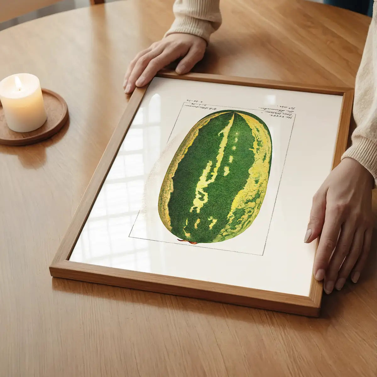 Watermelon Antique Vintage Fruit Print