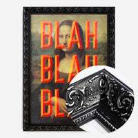 Orange Moaning Mona Blah Blah Blah Print