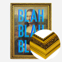 Blue Moaning Mona Blah Blah Blah Print
