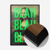 Green Moaning Mona Blah Blah Blah Print
