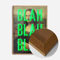 Green Moaning Mona Blah Blah Blah Print