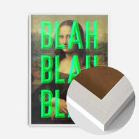 Green Moaning Mona Blah Blah Blah Print