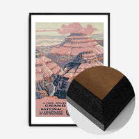 Grand Canyon National Park Vintage Travel Tourism Poster Print