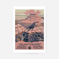 Grand Canyon National Park Vintage Travel Tourism Poster Print
