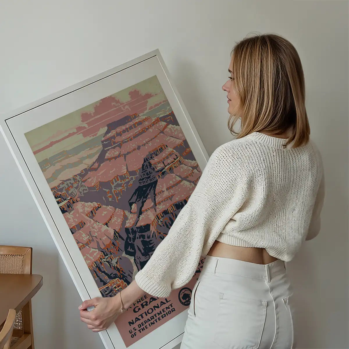 Grand Canyon National Park Vintage Travel Tourism Poster Print