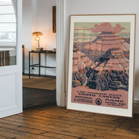 Grand Canyon National Park Vintage Travel Tourism Poster Print