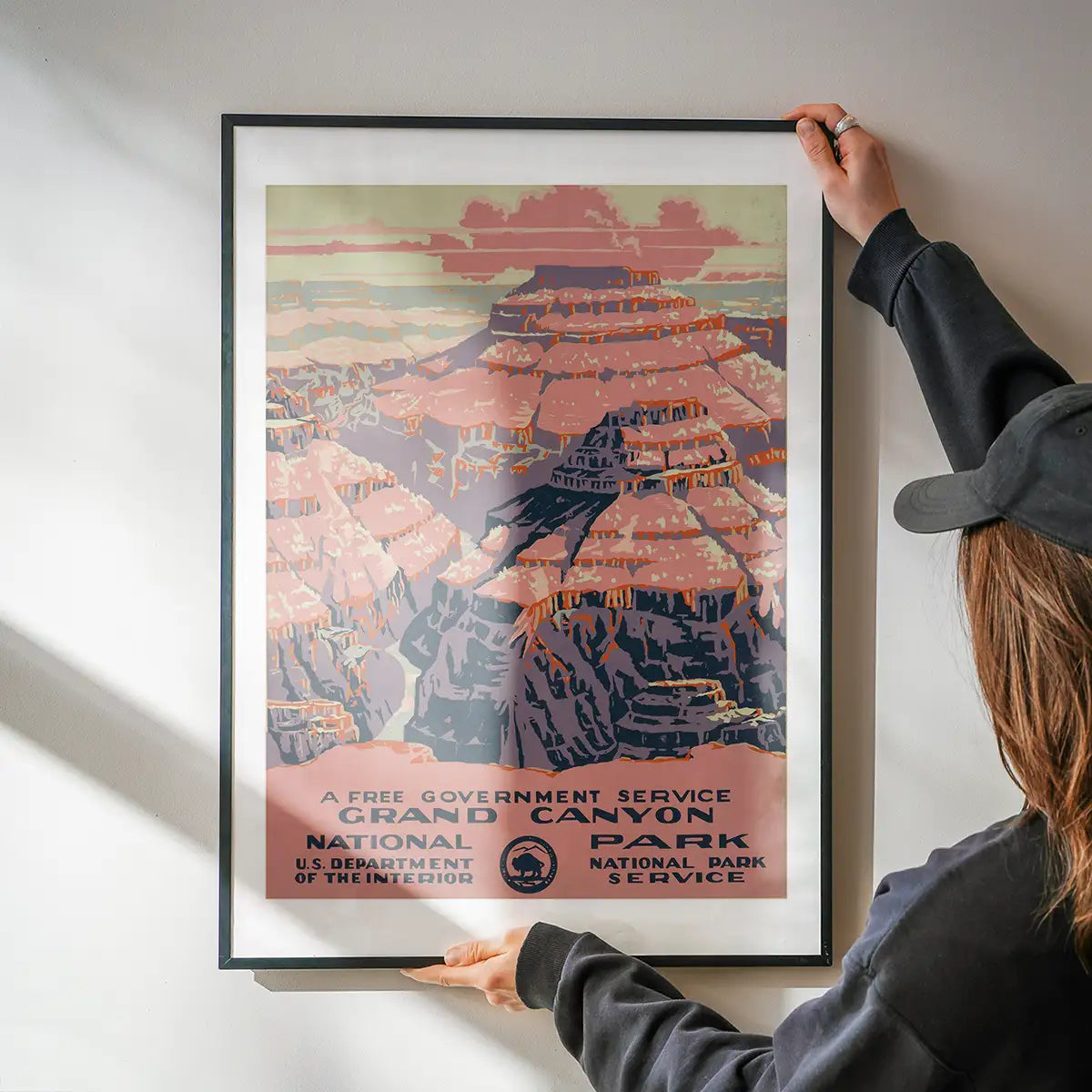 Grand Canyon National Park Vintage Travel Tourism Poster Print