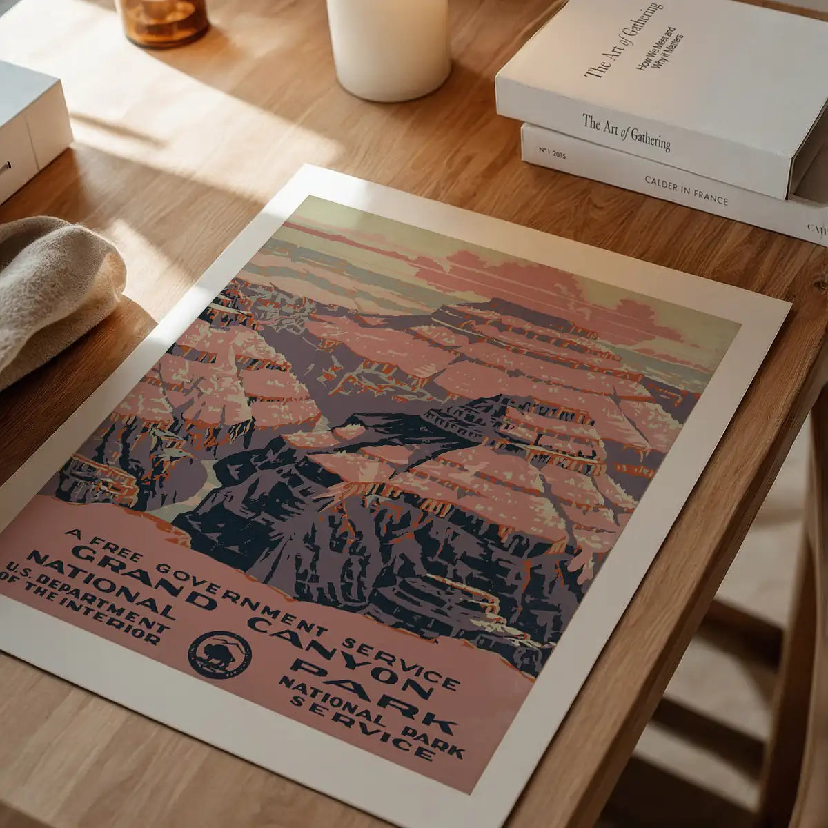 Grand Canyon National Park Vintage Travel Tourism Poster Print