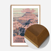 Grand Canyon National Park Vintage Travel Tourism Poster Print