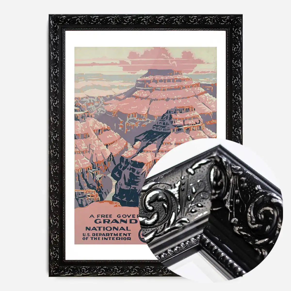 Grand Canyon National Park Vintage Travel Tourism Poster Print