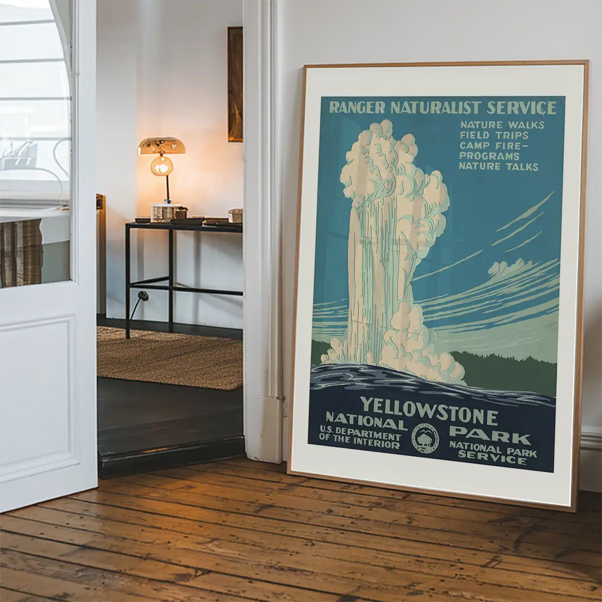 Yellowstone National Park Vintage Travel Tourism Poster Print