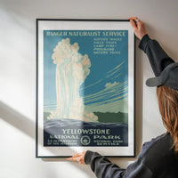 Yellowstone National Park Vintage Travel Tourism Poster Print