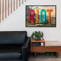 RIOT Bright Typography Print