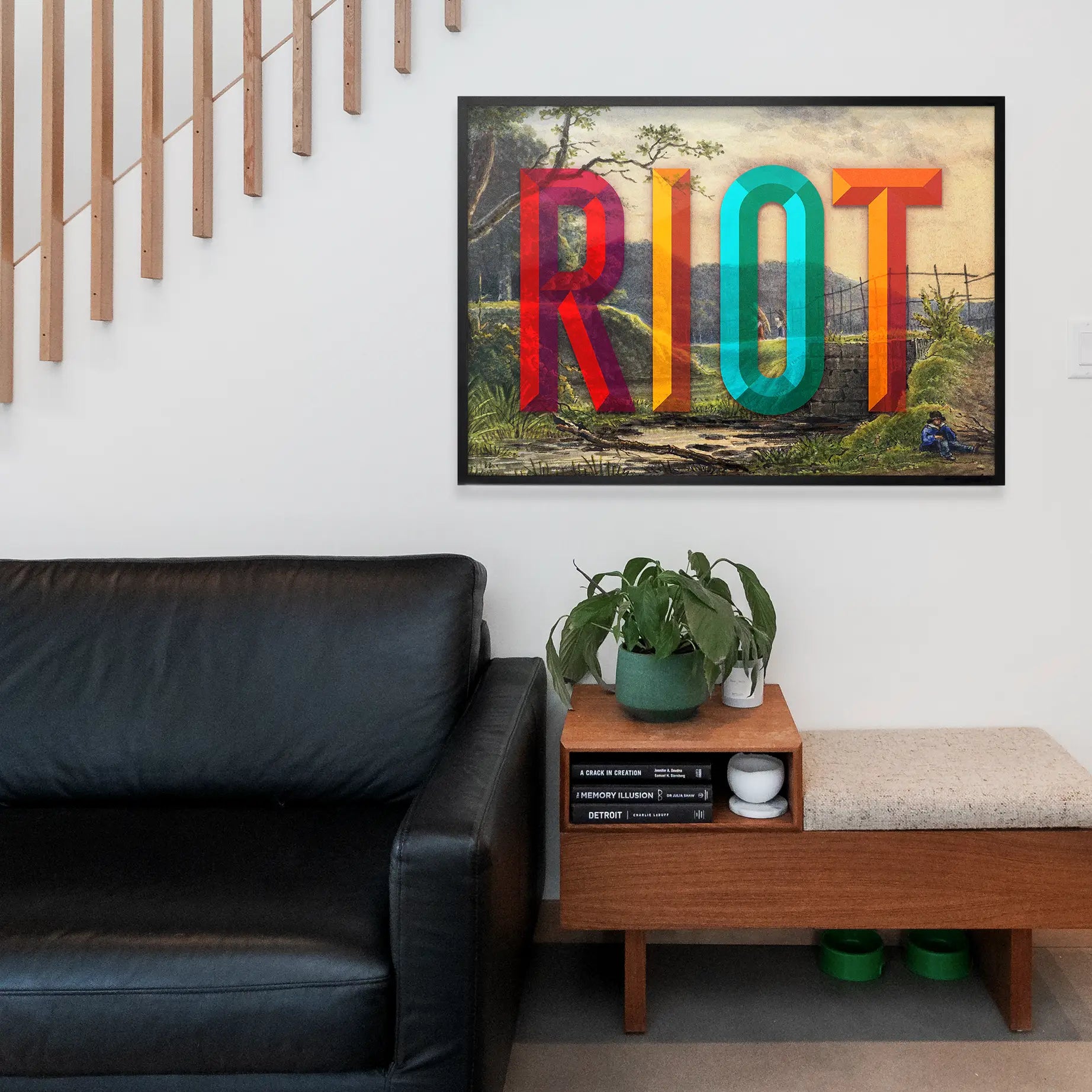RIOT Bright Typography Print