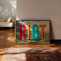 RIOT Bright Typography Print
