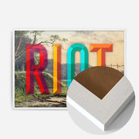 RIOT Bright Typography Print
