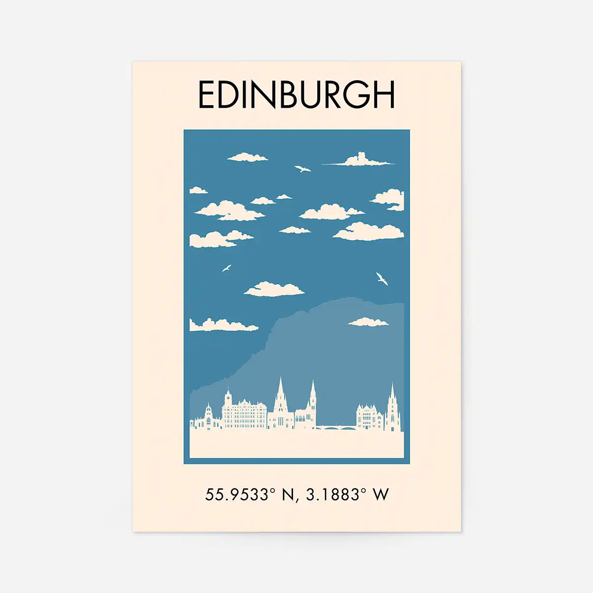 Edinburgh Tourist Style Print