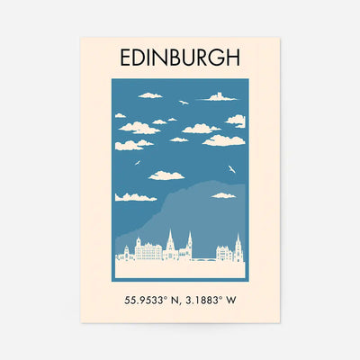 Edinburgh Tourist Style Print