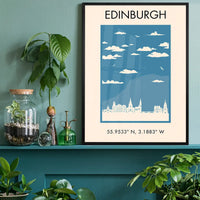 Edinburgh Tourist Style Print