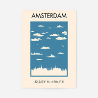 Amsterdam Tourist Style Print