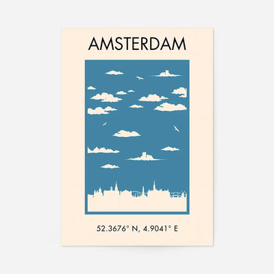 Amsterdam Tourist Style Print
