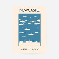 Newcastle Tourist Style Print