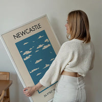Newcastle Tourist Style Print