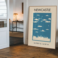 Newcastle Tourist Style Print