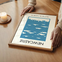 Newcastle Tourist Style Print