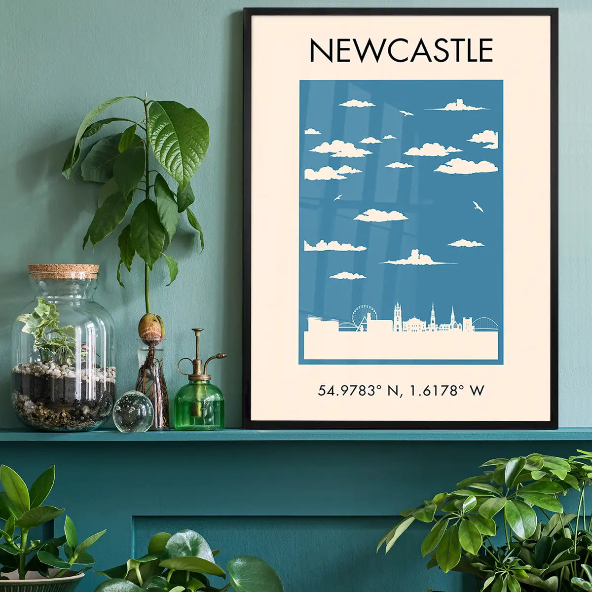 Newcastle Tourist Style Print