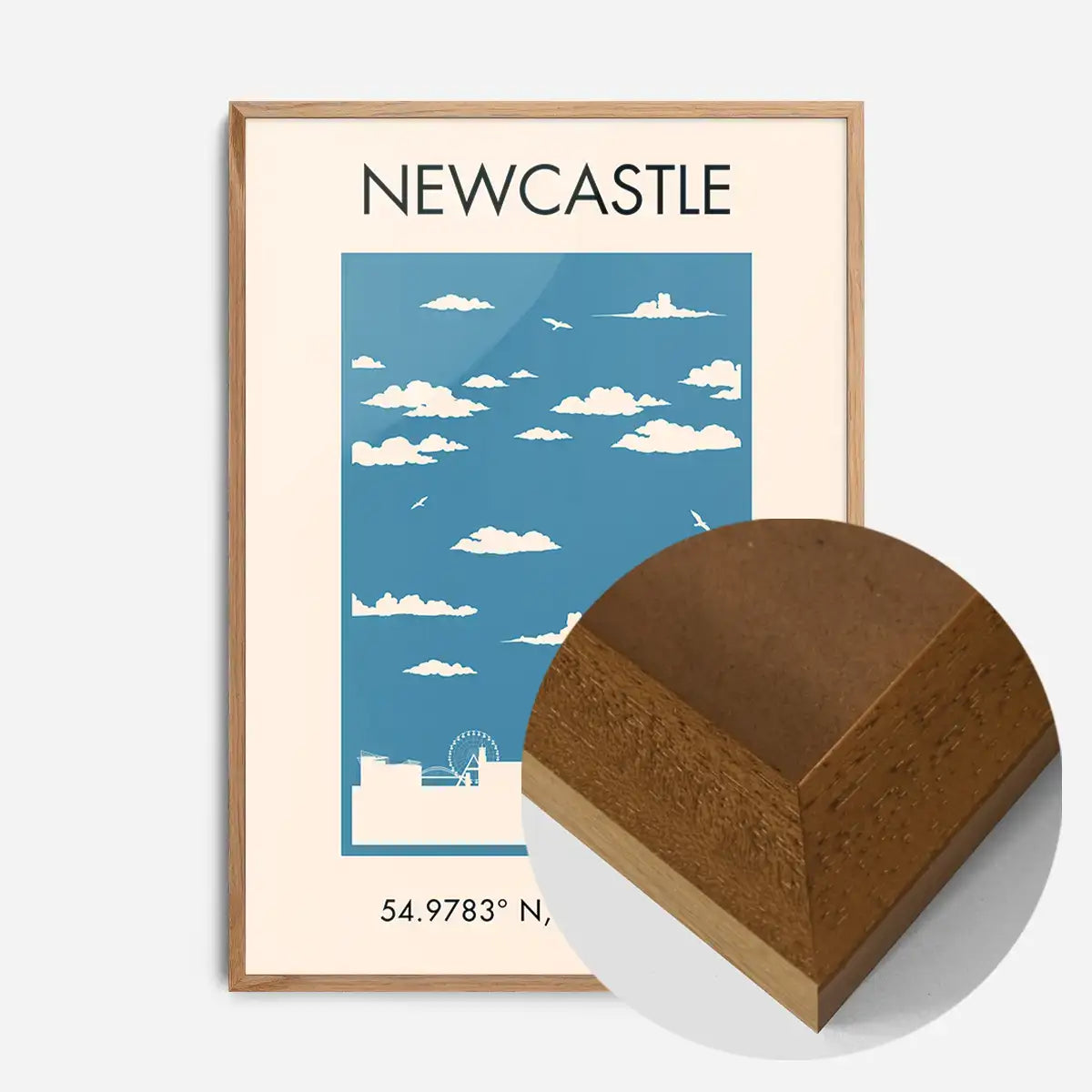 Newcastle Tourist Style Print