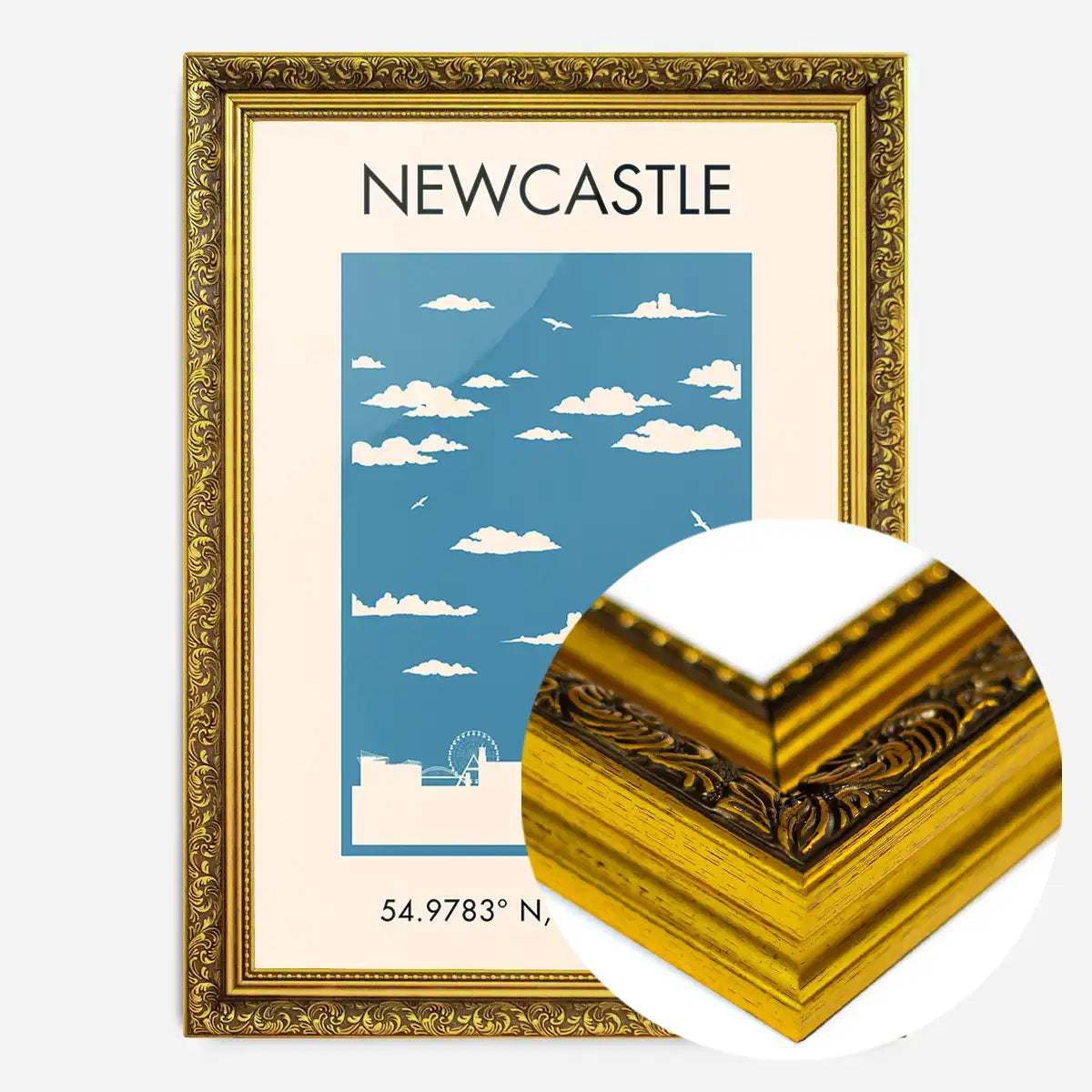 Newcastle Tourist Style Print