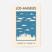 Los Angeles Tourist Style Print
