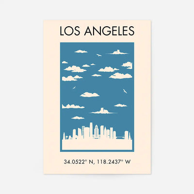 Los Angeles Tourist Style Print