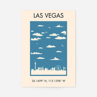 Las Vegas Tourist Style Print