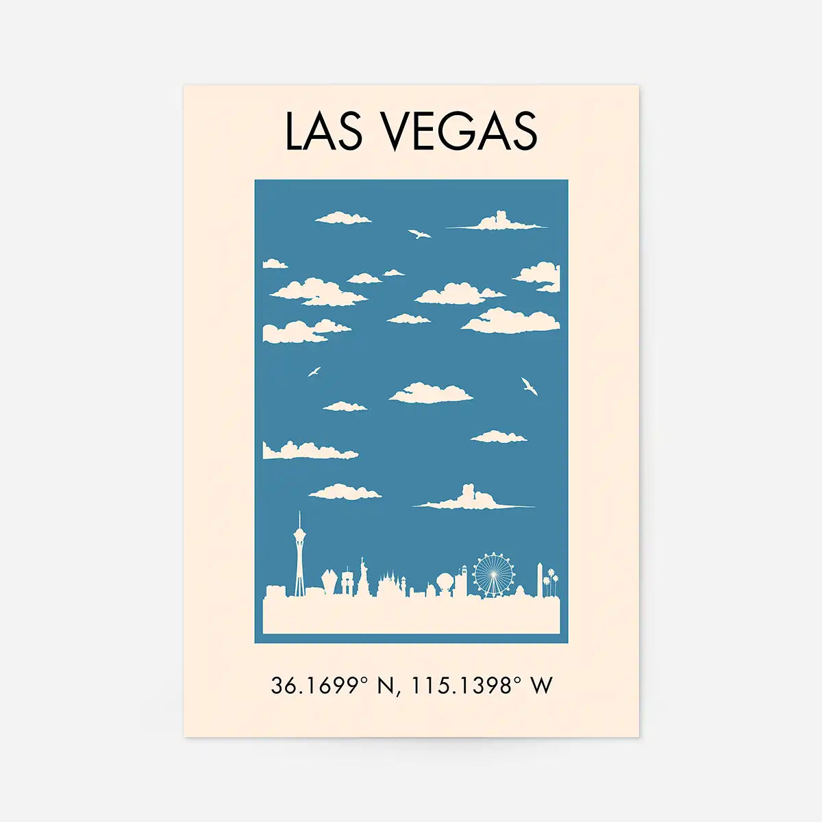 Las Vegas Tourist Style Print