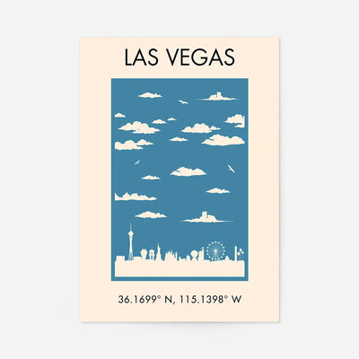 Las Vegas Tourist Style Print