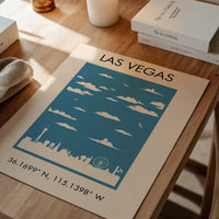 Las Vegas Tourist Style Print