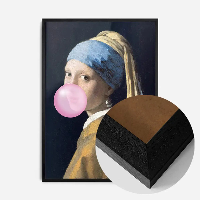 The Girl Blowing Bubblegum Print – InkAndDrop