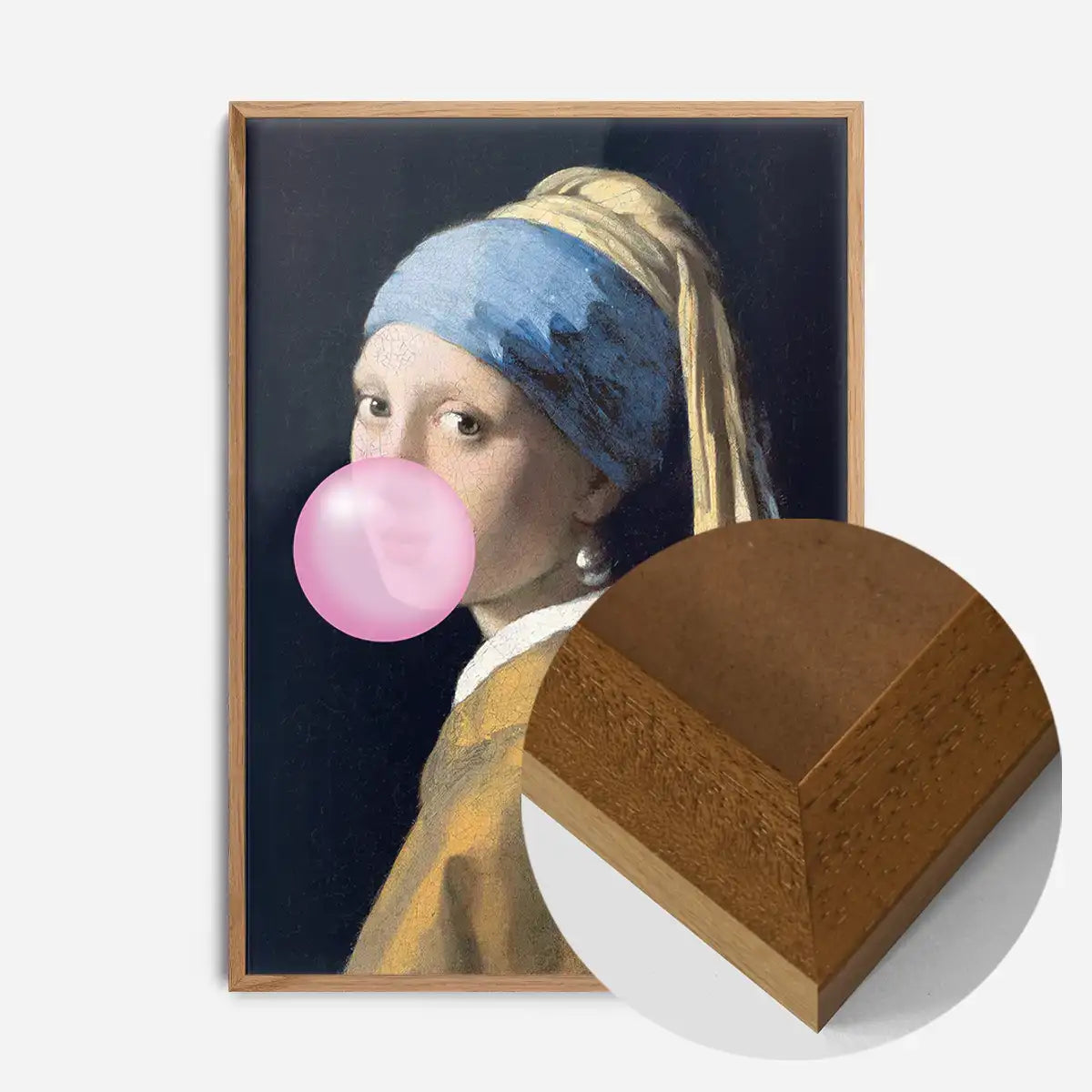 The Girl Blowing Bubblegum Print – InkAndDrop The Girl Blowing Bubblegum Print – InkAndDrop