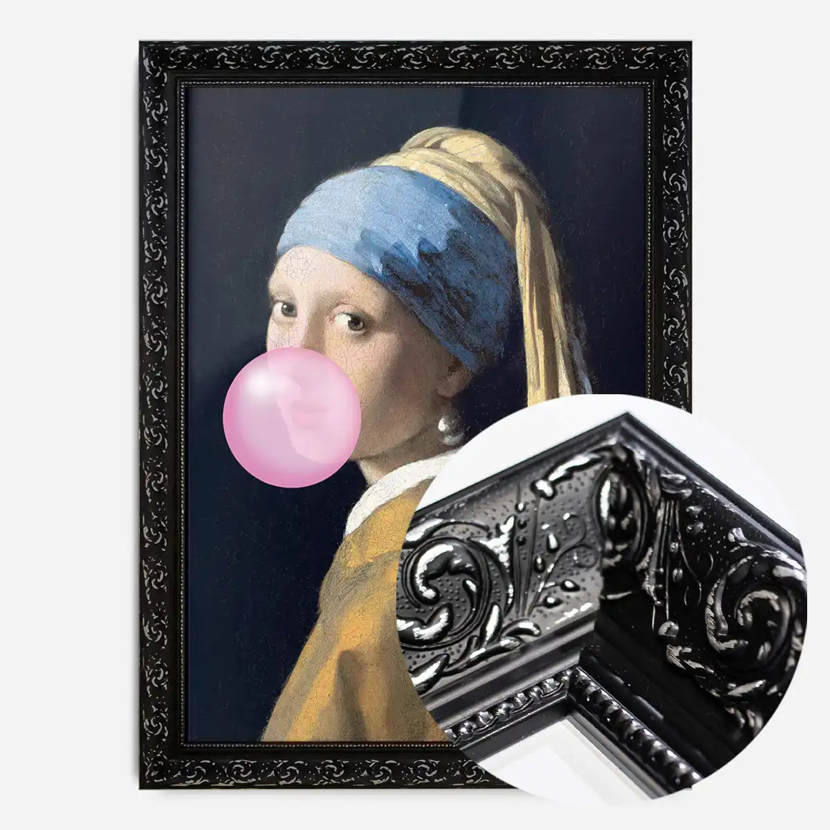 The Girl Blowing Bubblegum Print – InkAndDrop The Girl Blowing Bubblegum Print – InkAndDrop