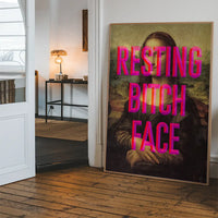 Resting Bitch Face Mona Lisa Print