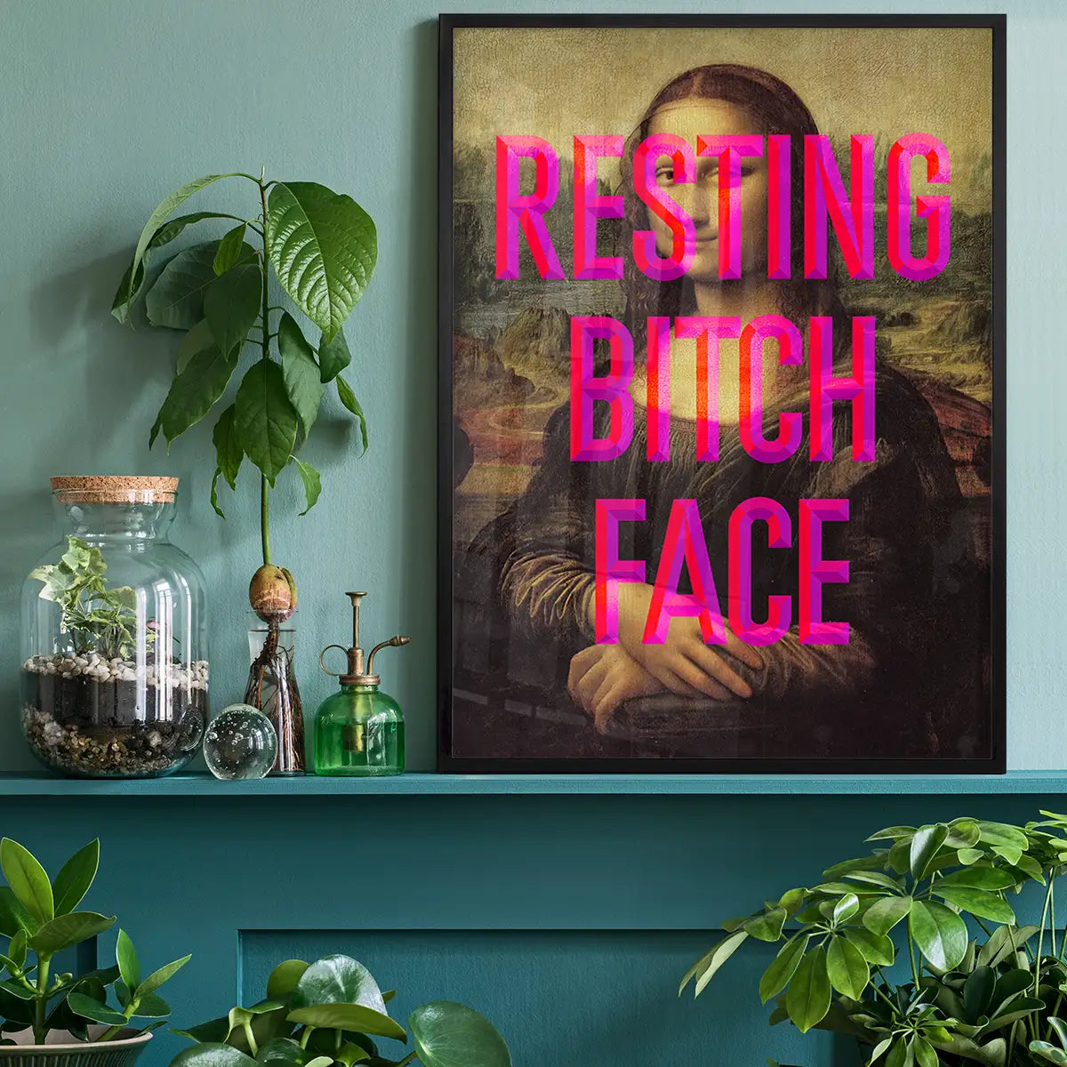 Resting Bitch Face Mona Lisa Print