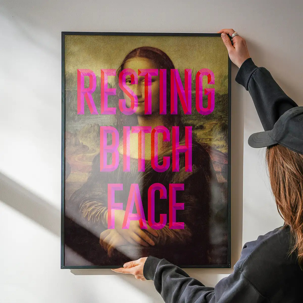 Resting Bitch Face Mona Lisa Print
