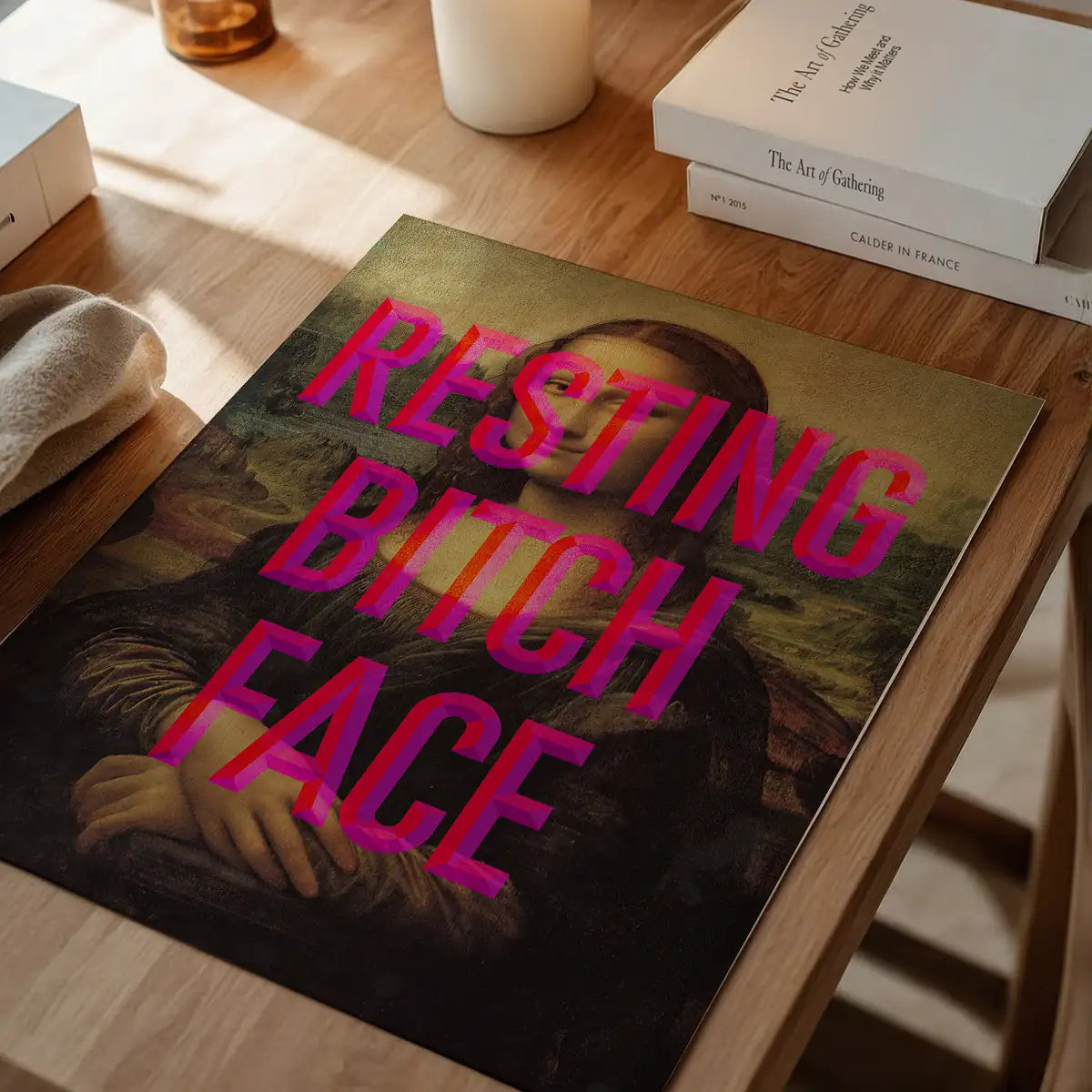 Resting Bitch Face Mona Lisa Print