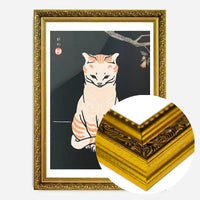 Japanese Cat Vintage Antique Style Print