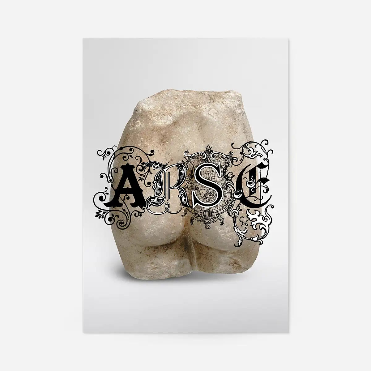 Arse Sculpture Print